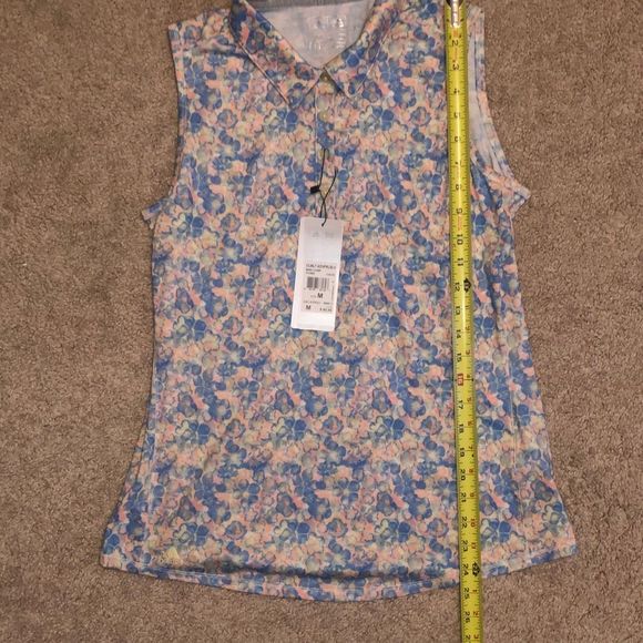Adidas NWT Adipure Climalite Striped Top Sleeveless Vest, Sz Medium, MP $65 - Picture 12 of 12